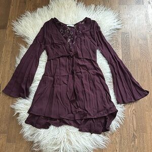 Maroon Flynn Skye mini dress